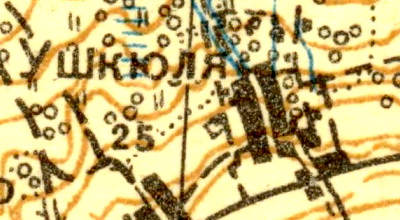Деревня Тиммолово на карте 1931 года