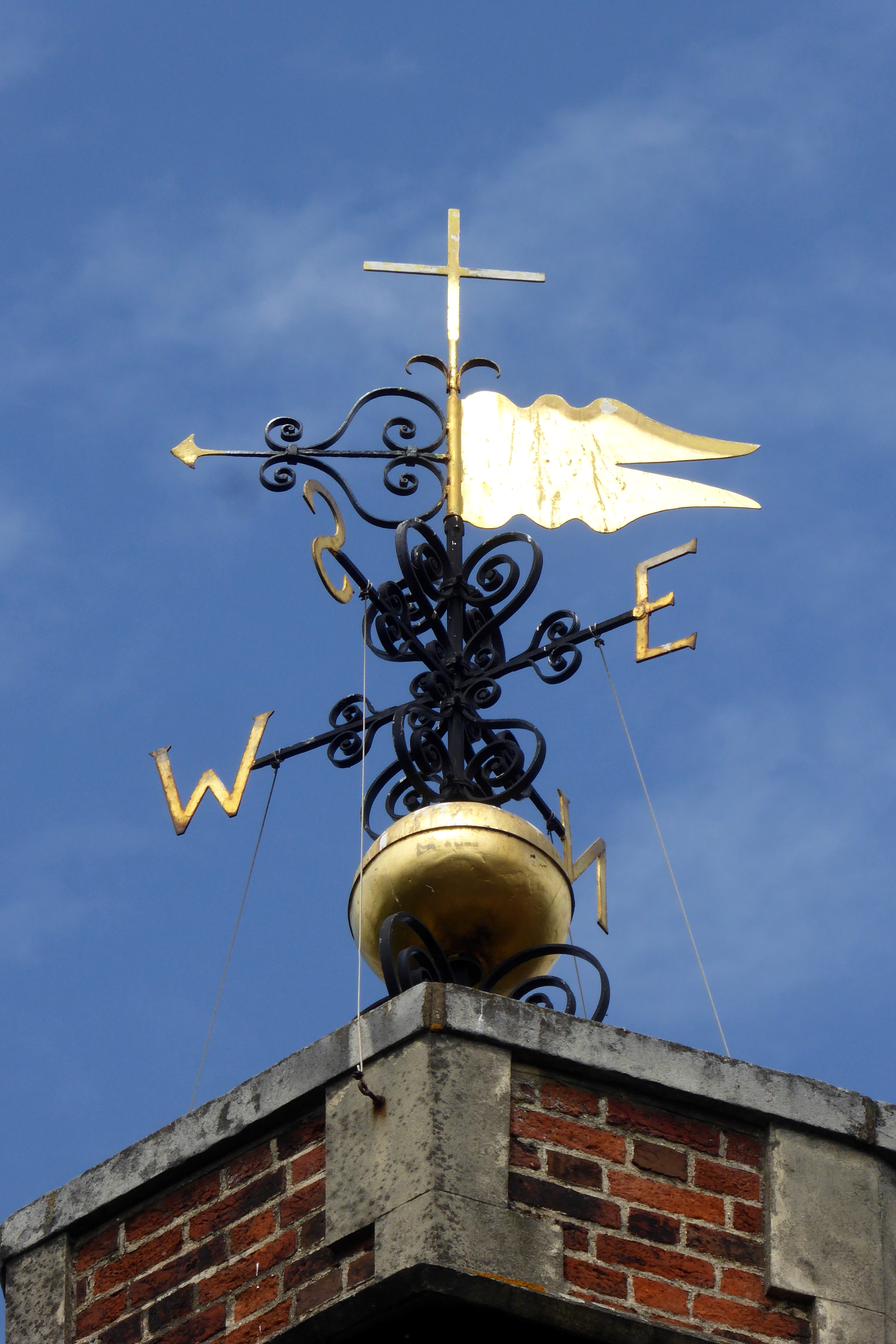 File Weather Vane Atop St Mary S Church Barnes Jpg Wikimedia