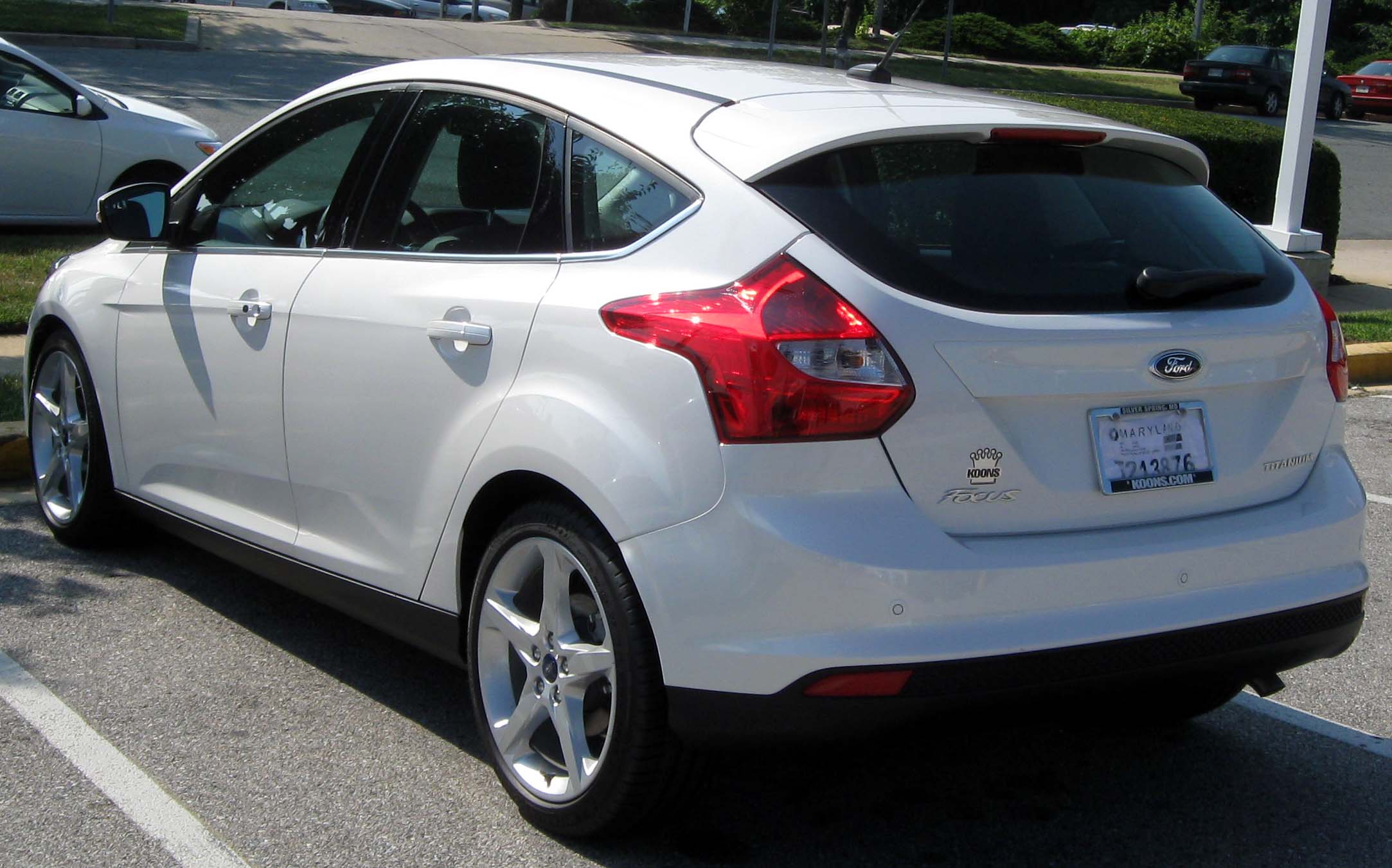 2012 Ford focus titanium hatchback black #9