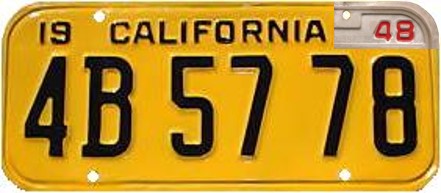 File:California 1948 license plate tab on 1947 license plate.jpg