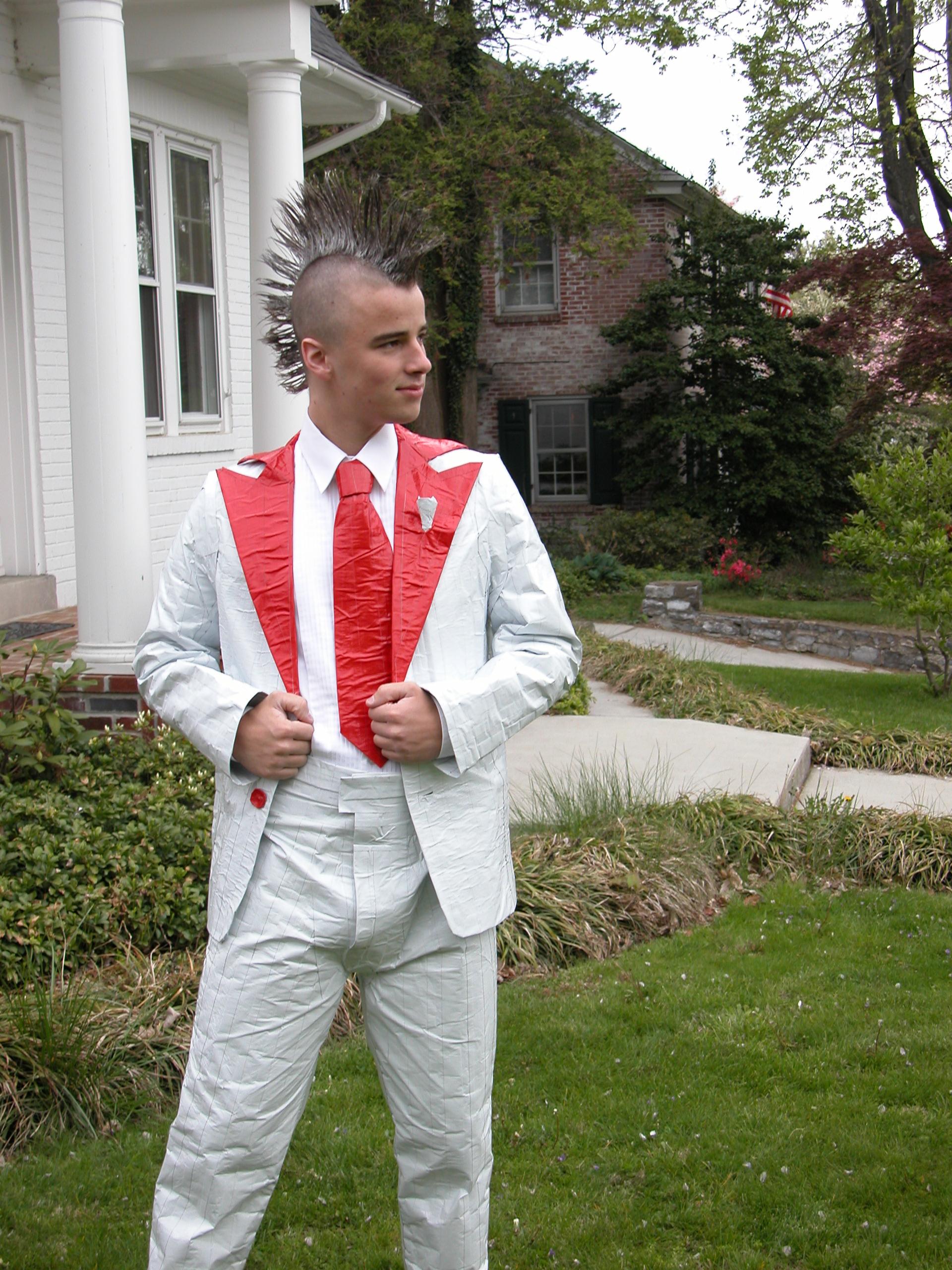 Ann Arbor teen's duct tape tuxedo gets national attention