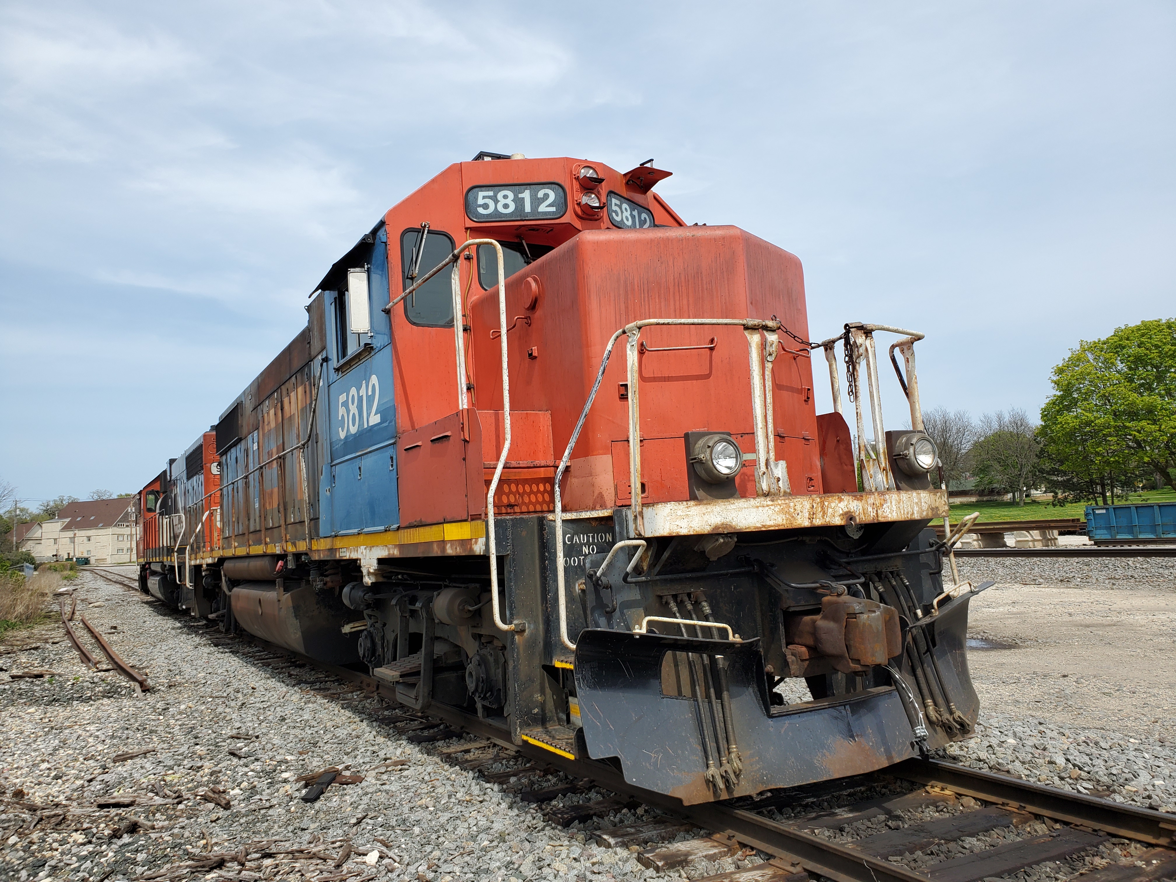 EMD GP38-2 locomotives of the Grand Trunk Western Railroad.