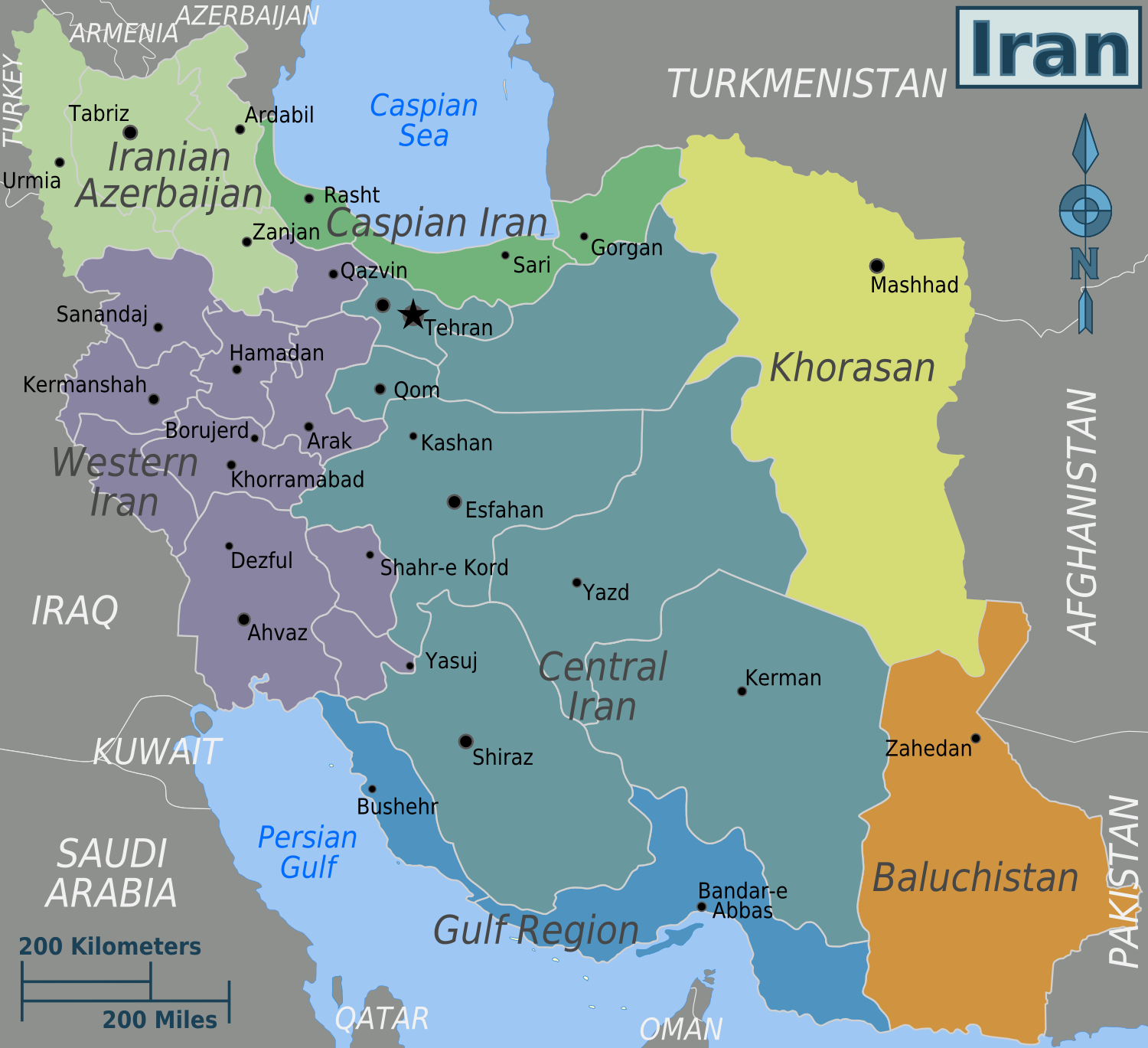 IRAN MAP | maps321.com