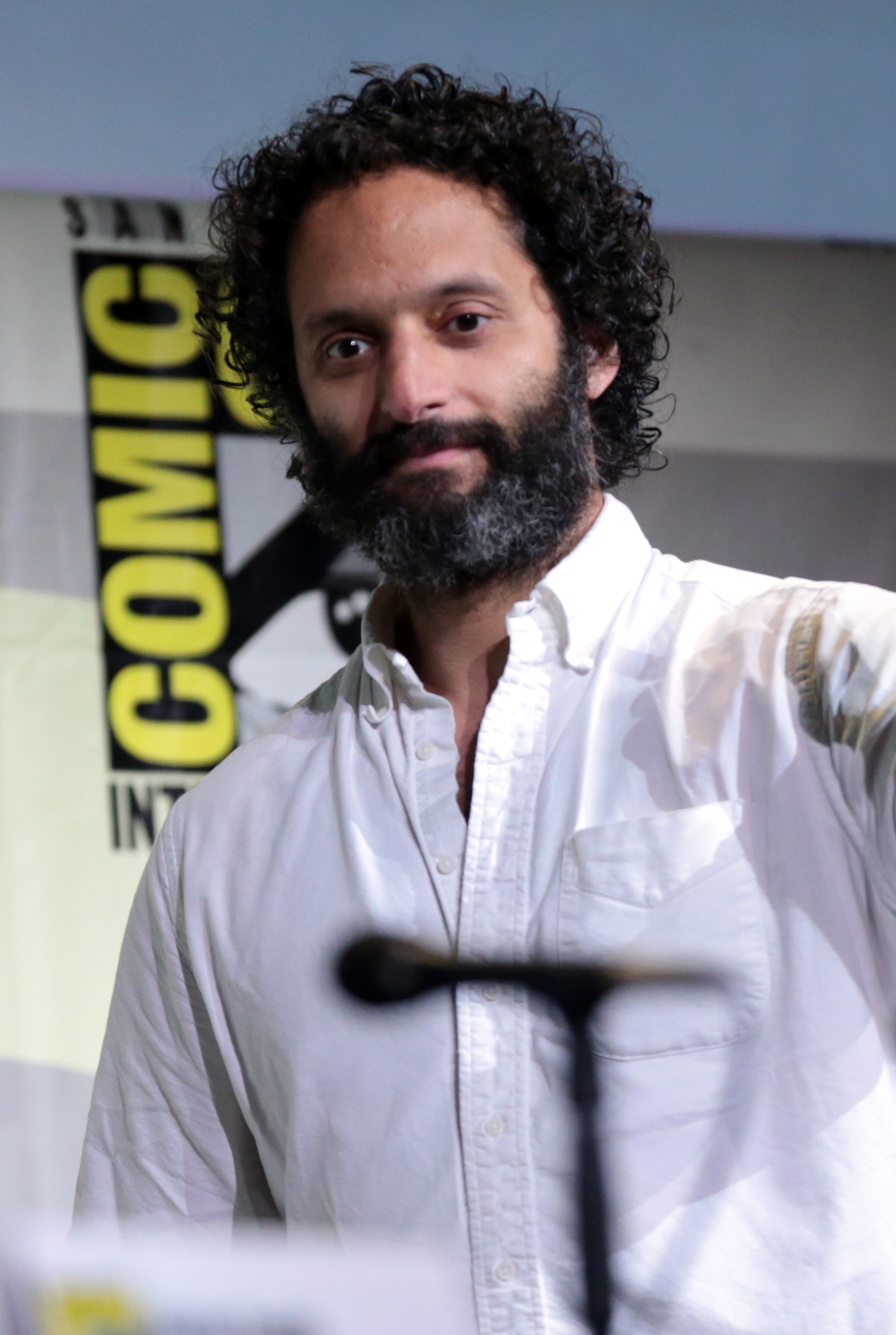 Mantzoukas speaking at the 2016 San Diego Comic Con