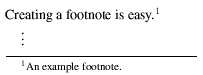 Latex Footnote