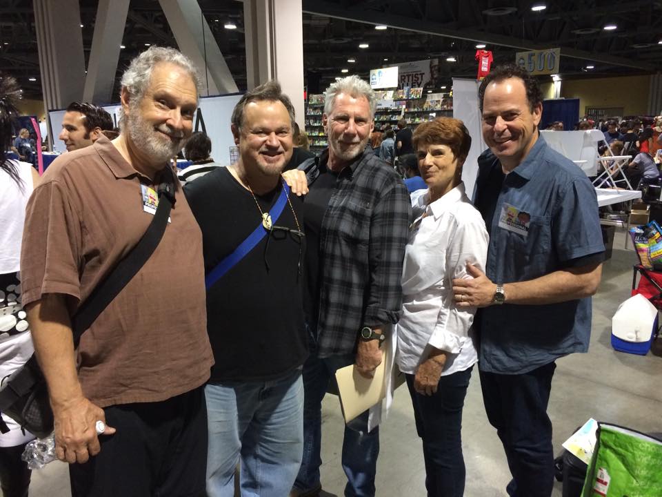 From left to right: [[Bill Ratner]], [[Gregg Berger]], Jerry Houser, Mary McDonald-Lewis, and [[Loren Lester]]