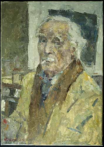 Otto B. de Kat, Selfportrait, 1985; 70 × 50 cm. Coll. Frans Halsmuseum, Haarlem