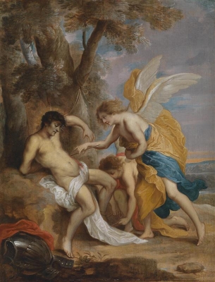 File:Pieter Thijs – The wounds of St. Sebastian tended by angels.jpg