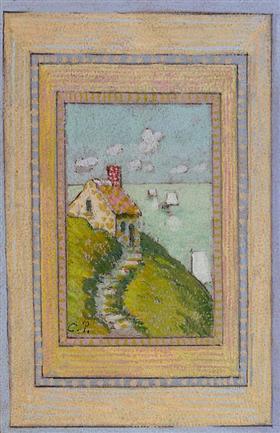 File:Pissarro - house-on-a-cliff.jpg