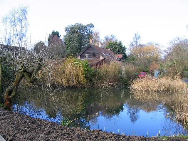 File:St. Peter's Barn and reflection, Bramerton - geograph.org.uk - 123998.jpg