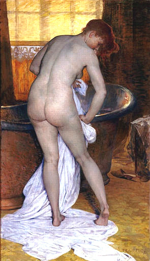 Tony Robert-Fleury- Le Bain