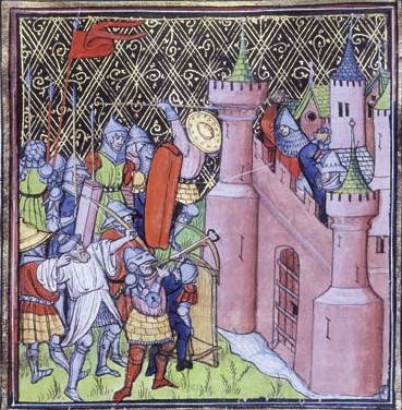 המצור על עכו, כתב יד צרפתי מהמאה ה-14