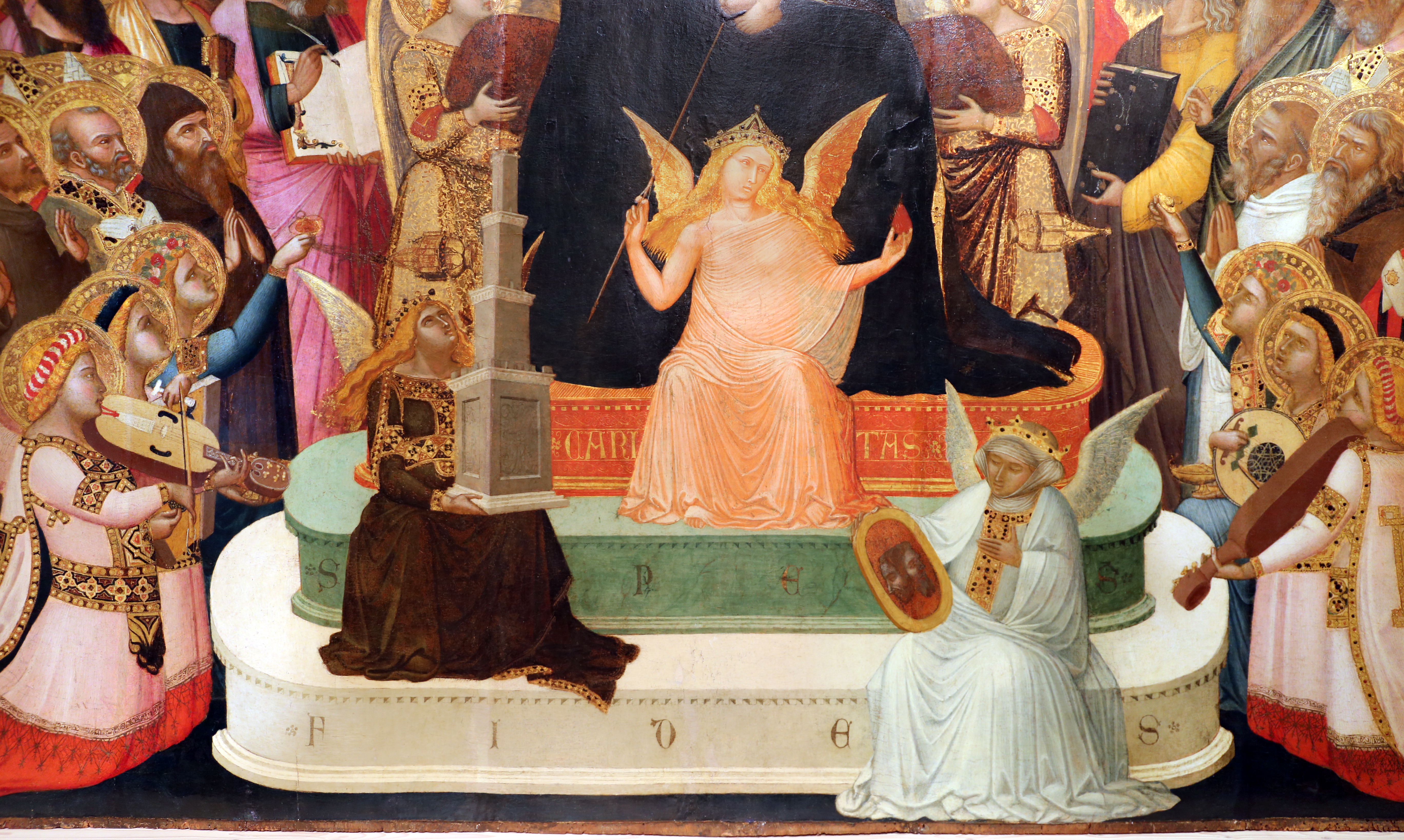 Ambrogio Lorenzetti, Maestà di Massa Marittima, le virtù, 1335 ca.