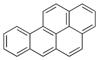 Standard line-angle structure of benzo-a-pyrene (BaP) Benzo-a-pyrene chemical structure.png