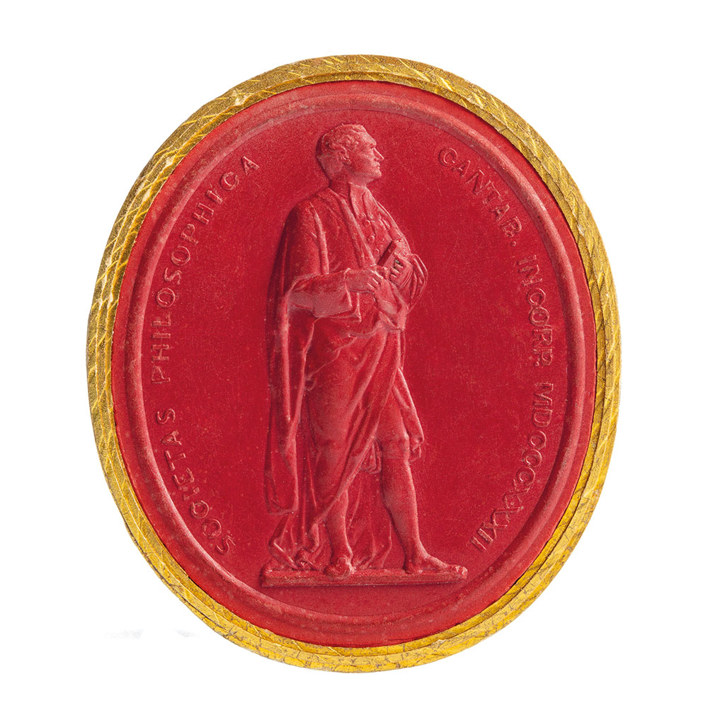 The Cambridge Philosophical Society Wax Seal, 1832.