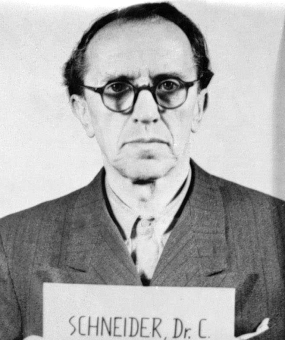 Schneider after his arrest by the [[U.S. Army]]