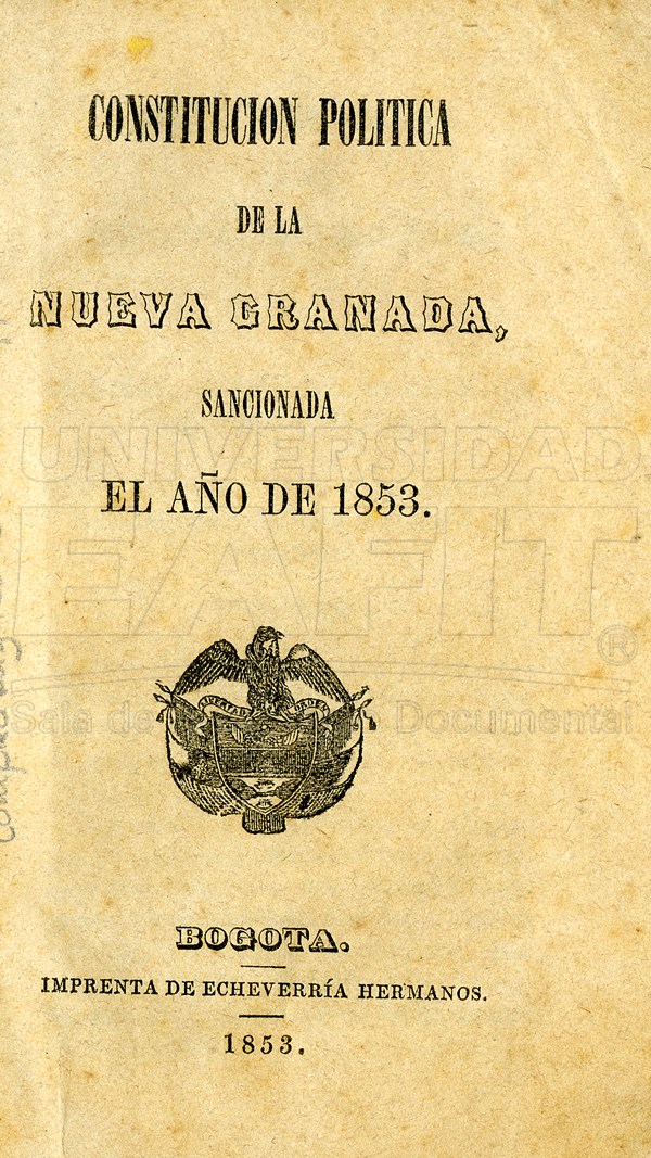 Constitución neogranadina de 1853 - Wikipedia, la 