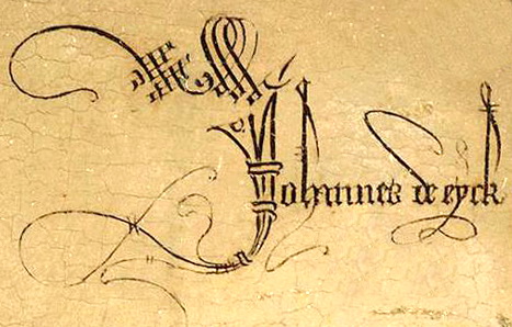 Handtekening van Jan van Eyck