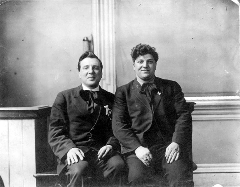 File:Joseph Ettor and Arturo Giovanitti at the Lawrence, Massachusetts Textile Strike trial, September 1912..jpg