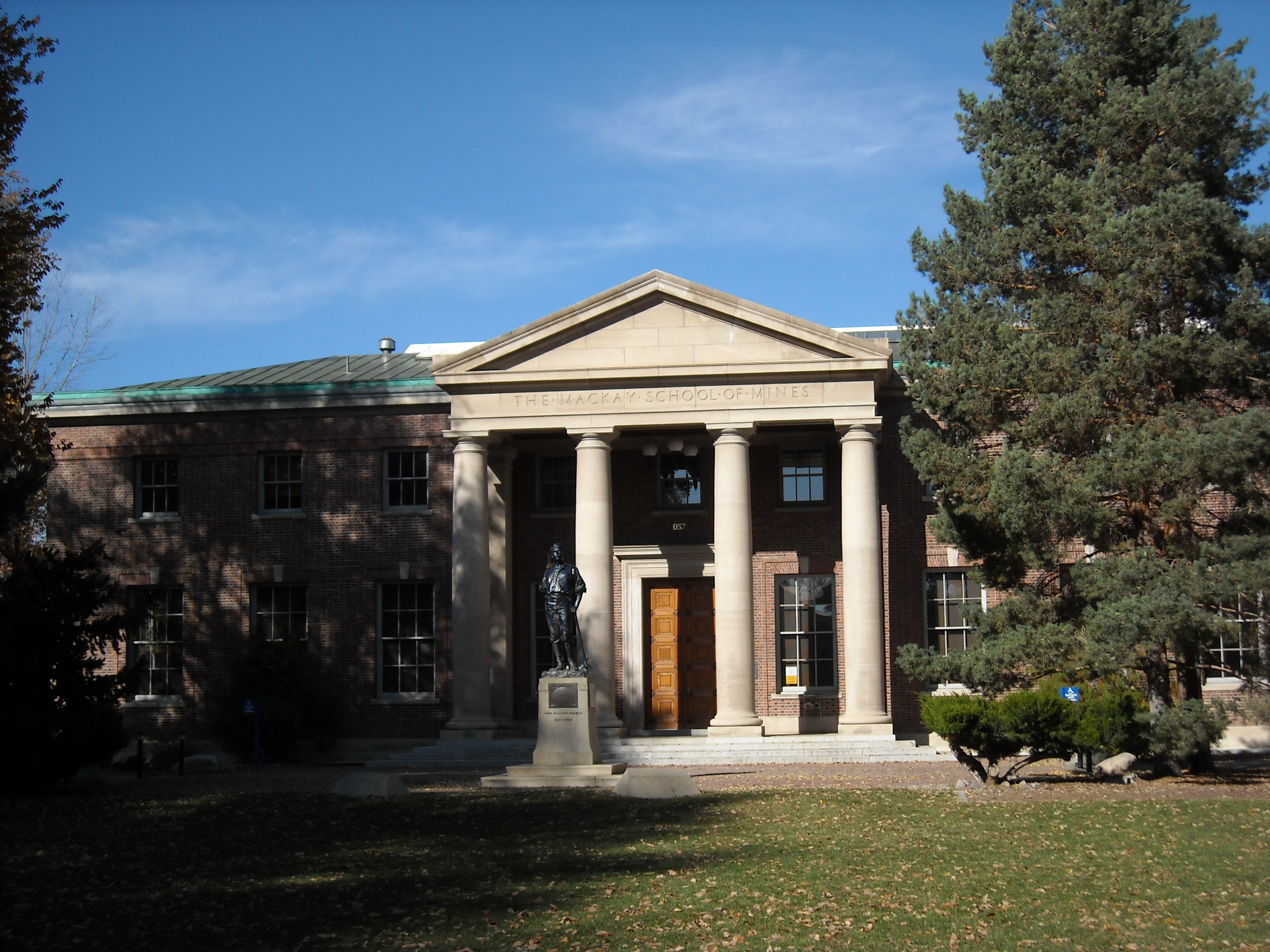 Front of the Mackay Mines building