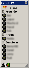 Miranda IM contact list