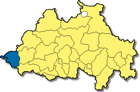 Poziția Mörnsheim pe harta districtului Eichstätt