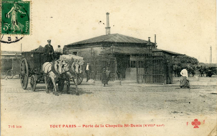 File:Paris, Porte de la Chapelle Saint Denis, vers 1900.png