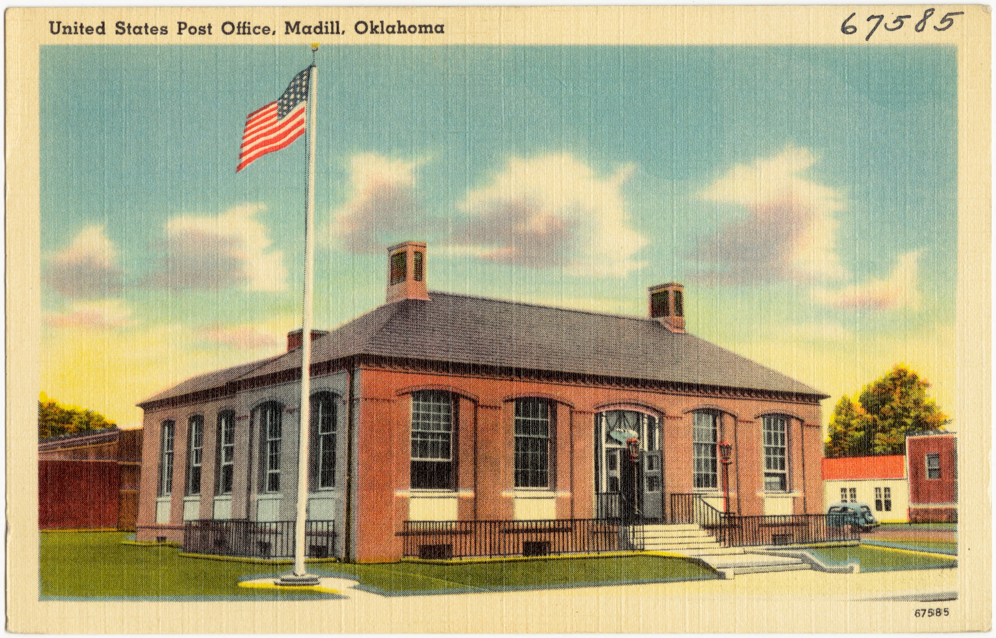 State post. Madill, Oklahoma. Оклахома пригород. United States Post Office and cause House Dance. United States Post Office and cause House Stella.