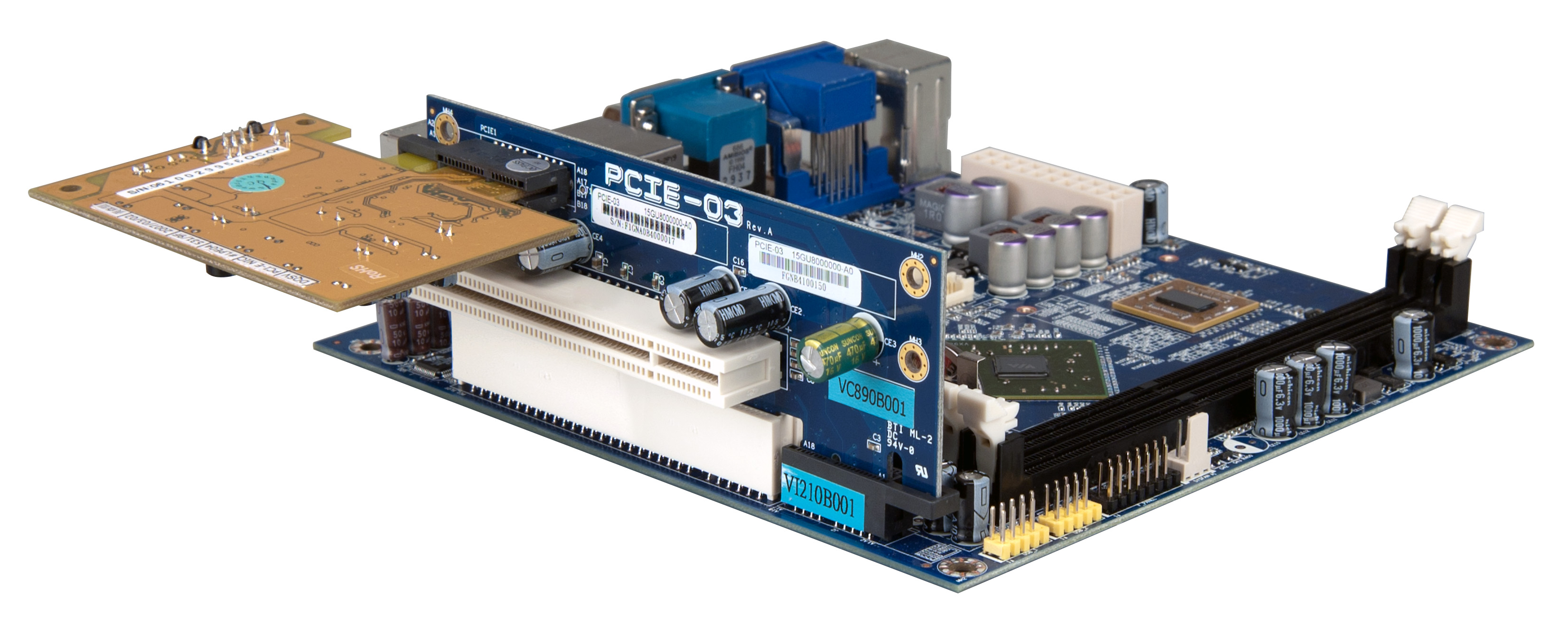Rfvtgb Scheda di memoria PCIe da 1 a 4 PCI Express Riser Card ITX to esterno 4 slot PCI-E PCIe Port multiplier