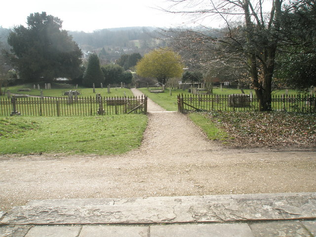 File:View from the porch at St John the Evangelist, West Meon - geograph.org.uk - 1196801.jpg