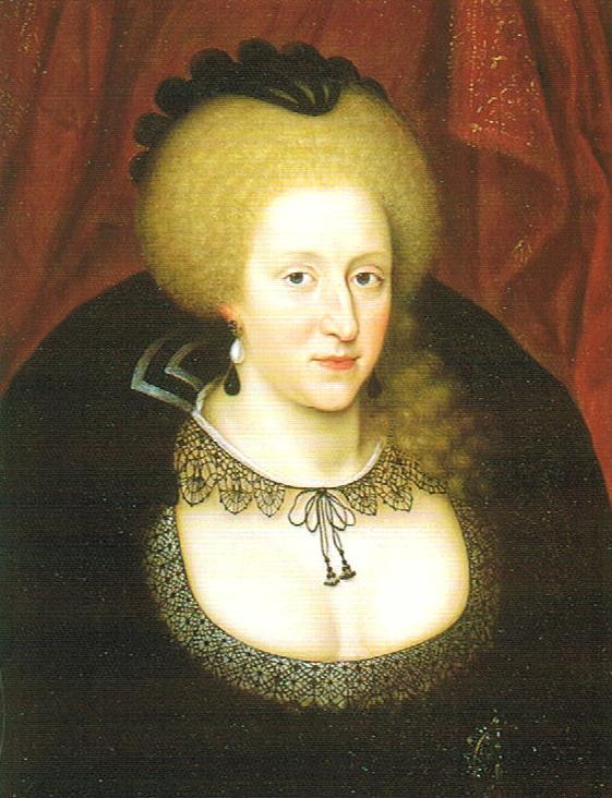 Anne of Denmark mourning the death of her son Henry in 1612.jpg