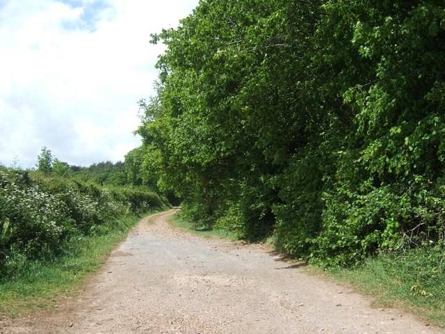 File:Farm track west of Stowford - geograph.org.uk - 2402438.jpg