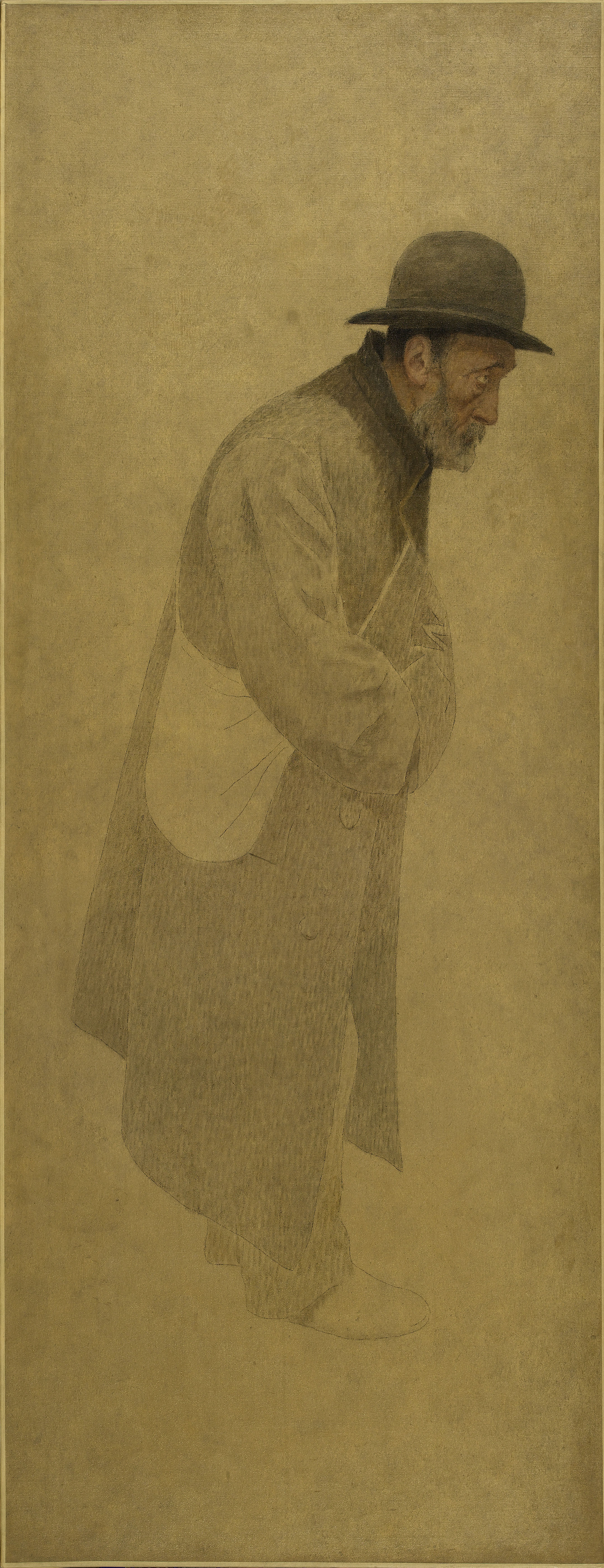 File:Fernand Pelez - La Bouchée de pain , vieil homme coiffé d'un chapeau  melon, une besace en bandoulière - PPP3692(2) - Musée des Beaux-Arts de la  ville de Paris.jpg - Wikimedia Commons