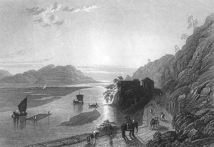 File:Ganges River at Haridwar - 1858.jpg