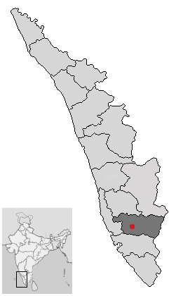 Kaart van Pathanamthitta