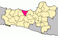 Vị trí huyện Batang tại Trung Java