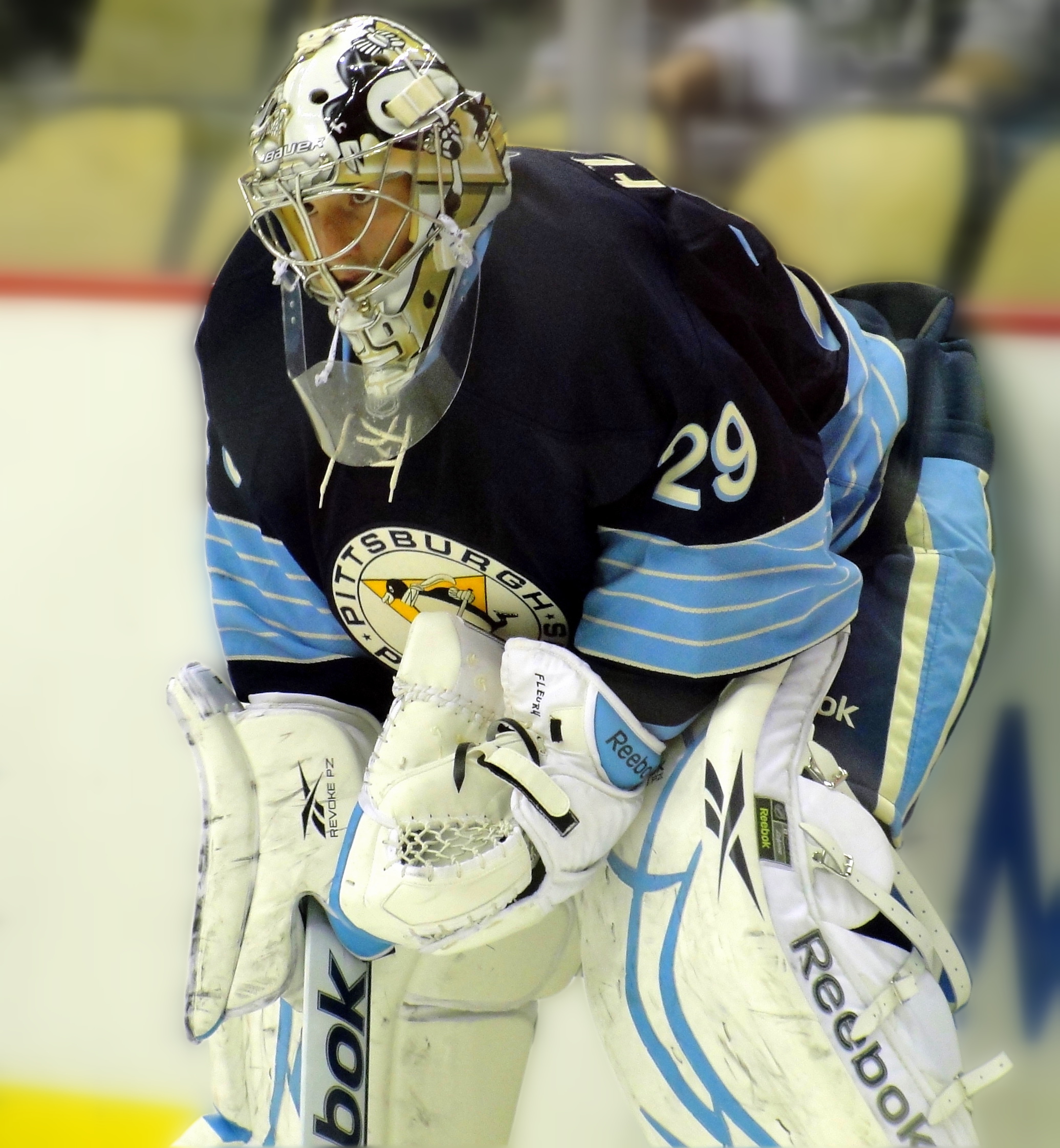 Marc-Andre Fleury and his infamous “Butter Pads” : r/penguins