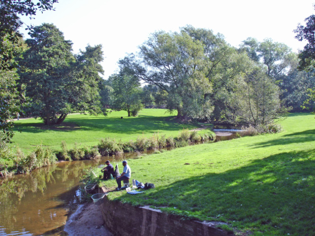 Wilmslow - River Bollin near the east end of The Carrs - geograph.org.uk - 256352