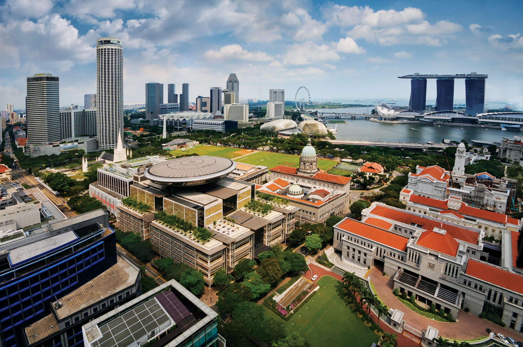 Aerial view of the Civic District, Singapore - 20110224.jpg