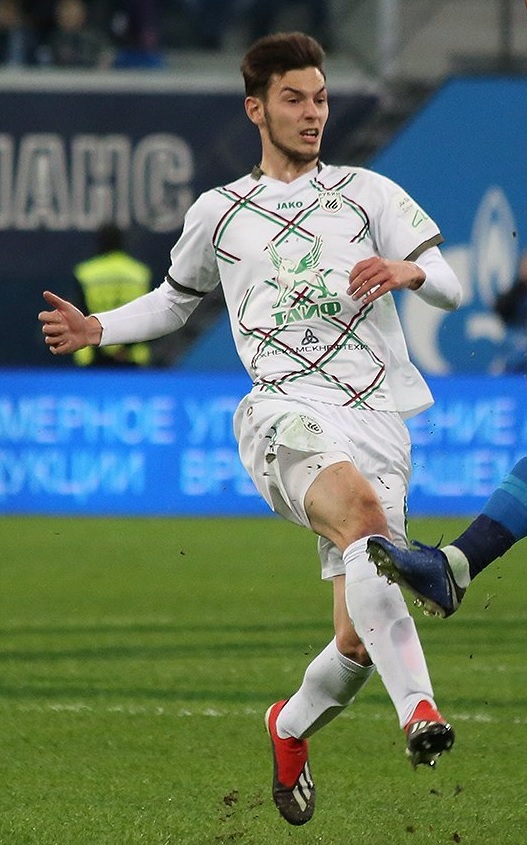 Sagitov with Rubin Kazan in 2018