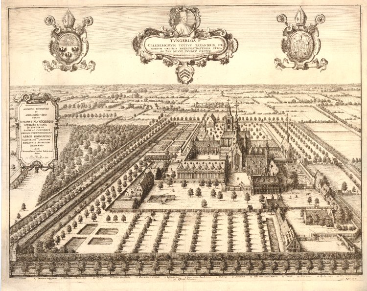 File:Bird's eye view of the Tongerloo Abbey by Wenceslaus Hollar.jpg