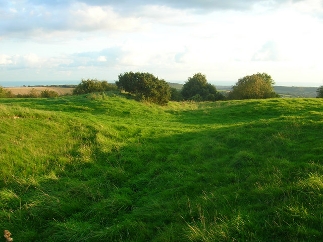 Cross Dyke, Chanctonbury Hill - geograph.org.uk - 991395