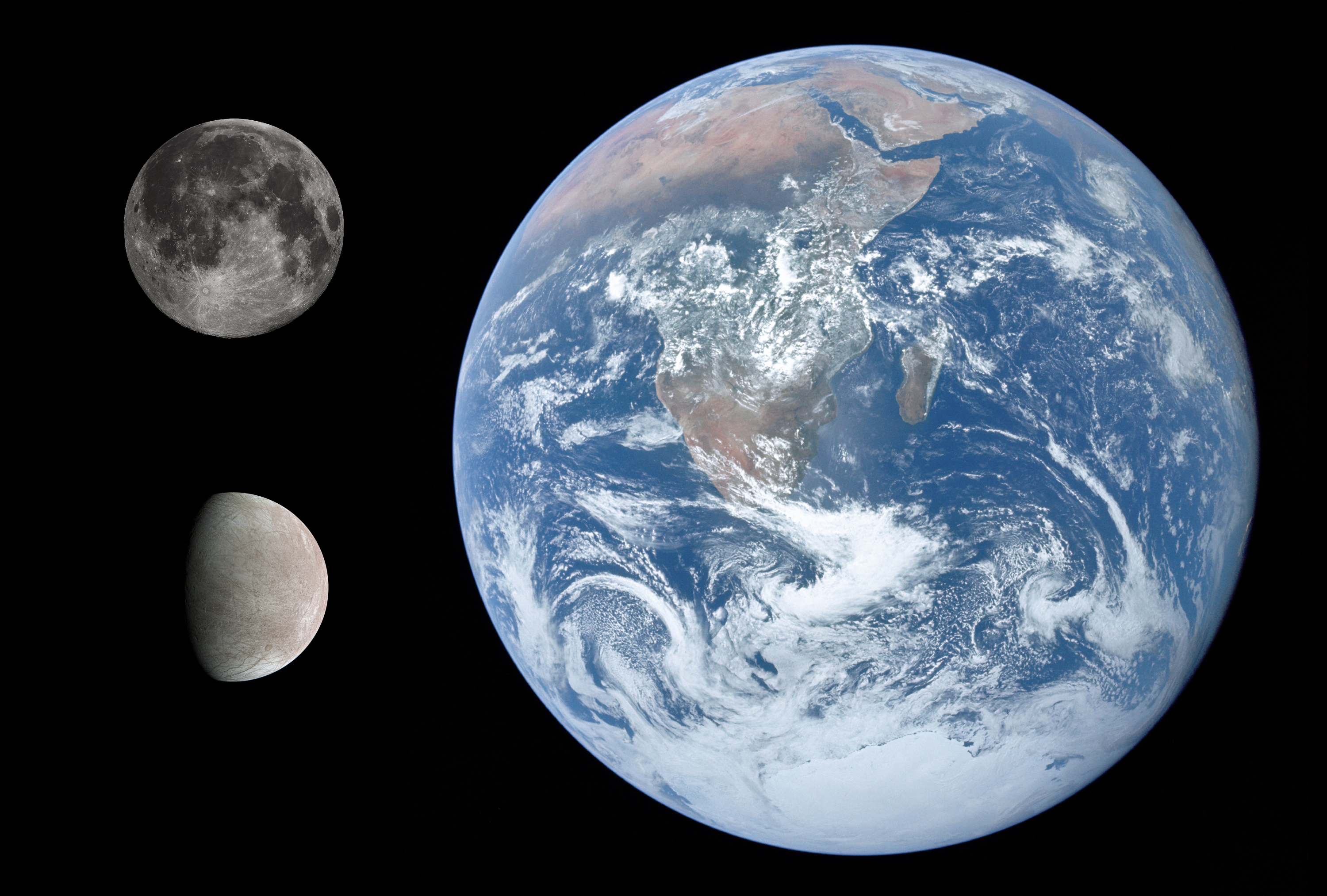 La distancia entre la tierra y la luna
