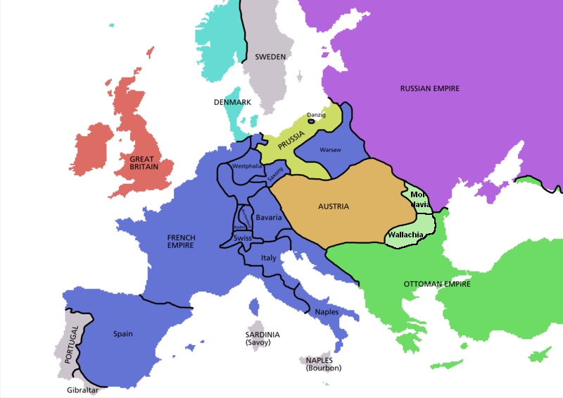 Map Of Europe In 1812 File:Europe map 1812.PNG   Wikimedia Commons