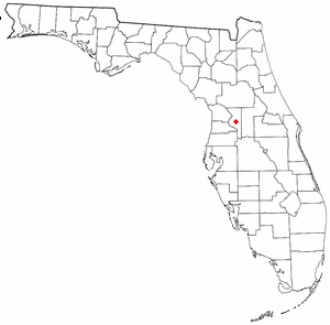 Location of cemetery in Florida