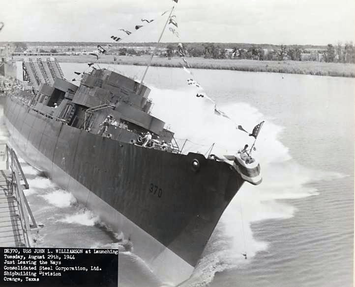File:Launch of USS John L. Williamson (DE-370) at Consolidated Steel, Orange, Texas (USA), on 29 August 1944 (80-G-268398).jpg