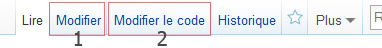 Modifier le WikiCode