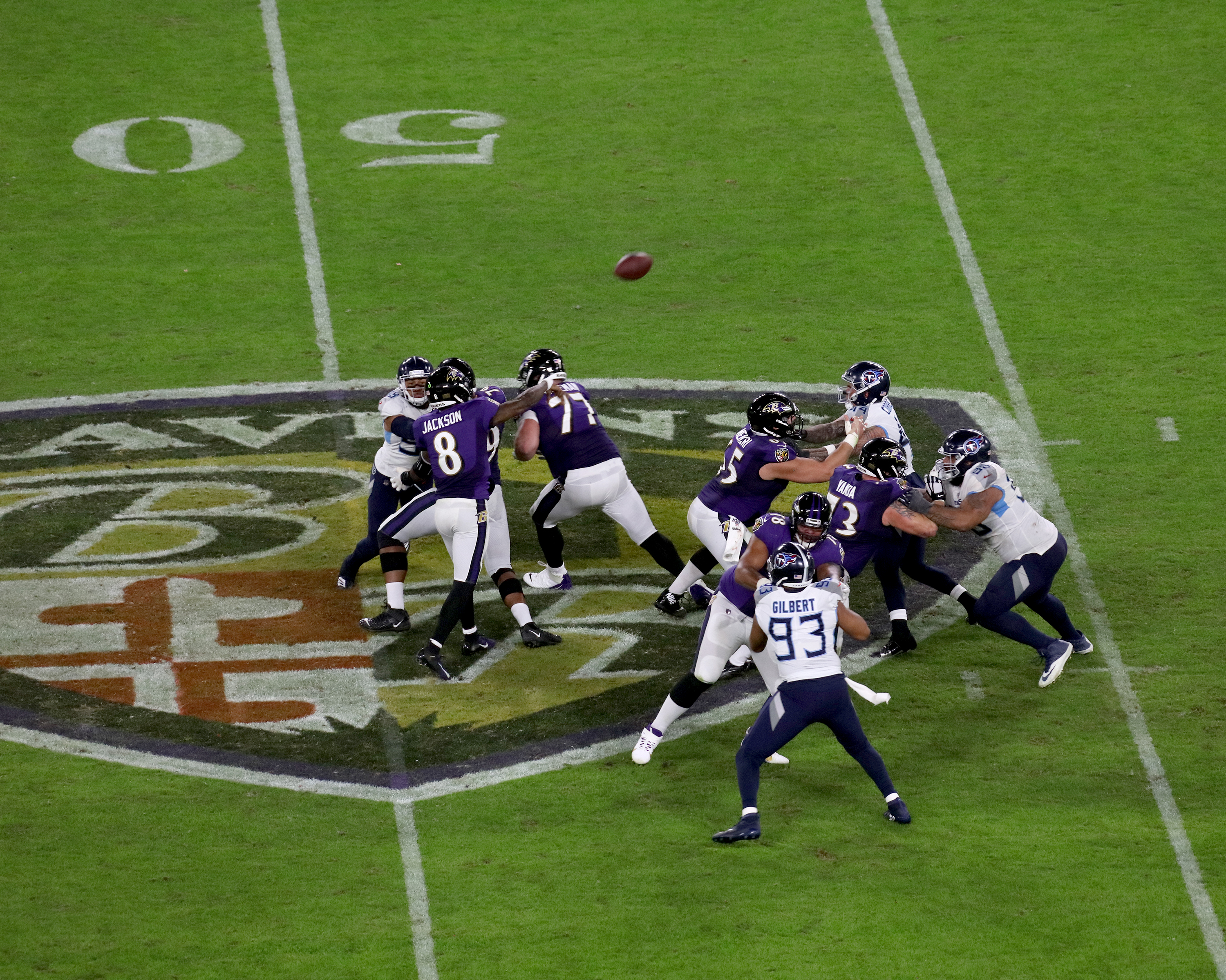 File:NFL 2019 playoffs Ravens Vs Titans - Lamar jackson pass.jpg - Wikipedia