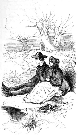 File:Pip and Biddy sitting on a bank in the Marshes.jpeg