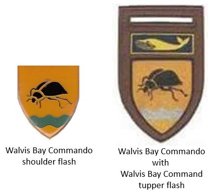 SADF дәуіріндегі Walvis Bay Commando айырым белгілері